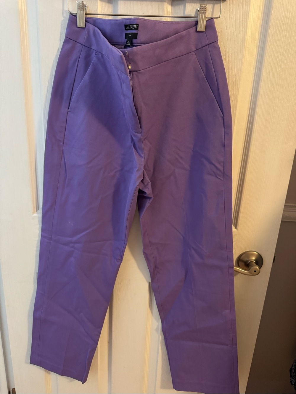 J. Crew Purple Straight-Leg Chinos